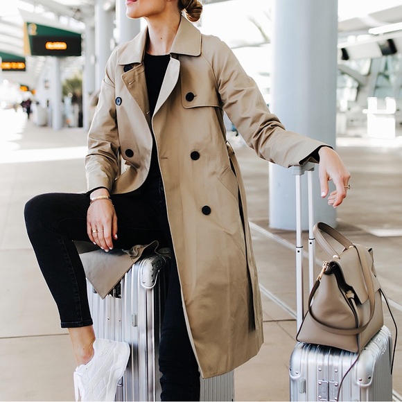 Women Lapel Long Sleeve Overcoat Outwear Casual Winter Warm Trench Coat Jacket - Picture 3 of 5